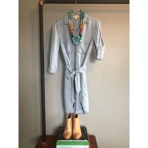 Anthropologie | Cloth & Stone Chambray Shirtdress